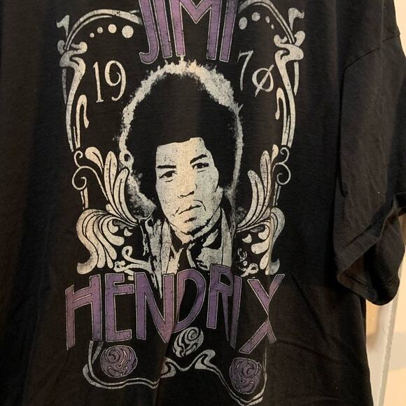 Jimi Hendrix black rock rock n roll tee shirt! in a hard to find 5XL! - Picture 2 of 5